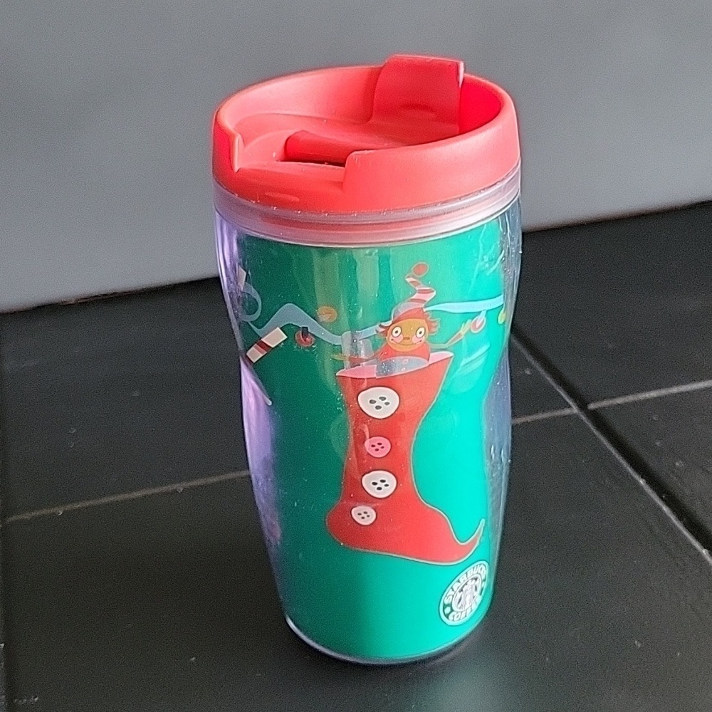 Starbucks Christmas mini insulated cup, 8 oz, 2004